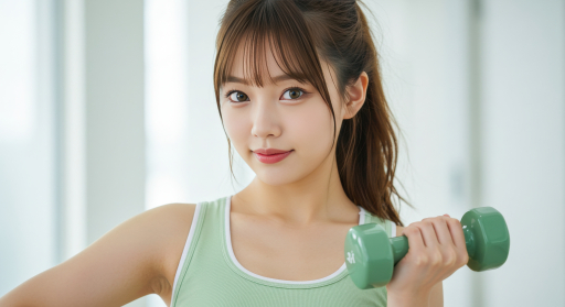 여성, 덤벨 들기